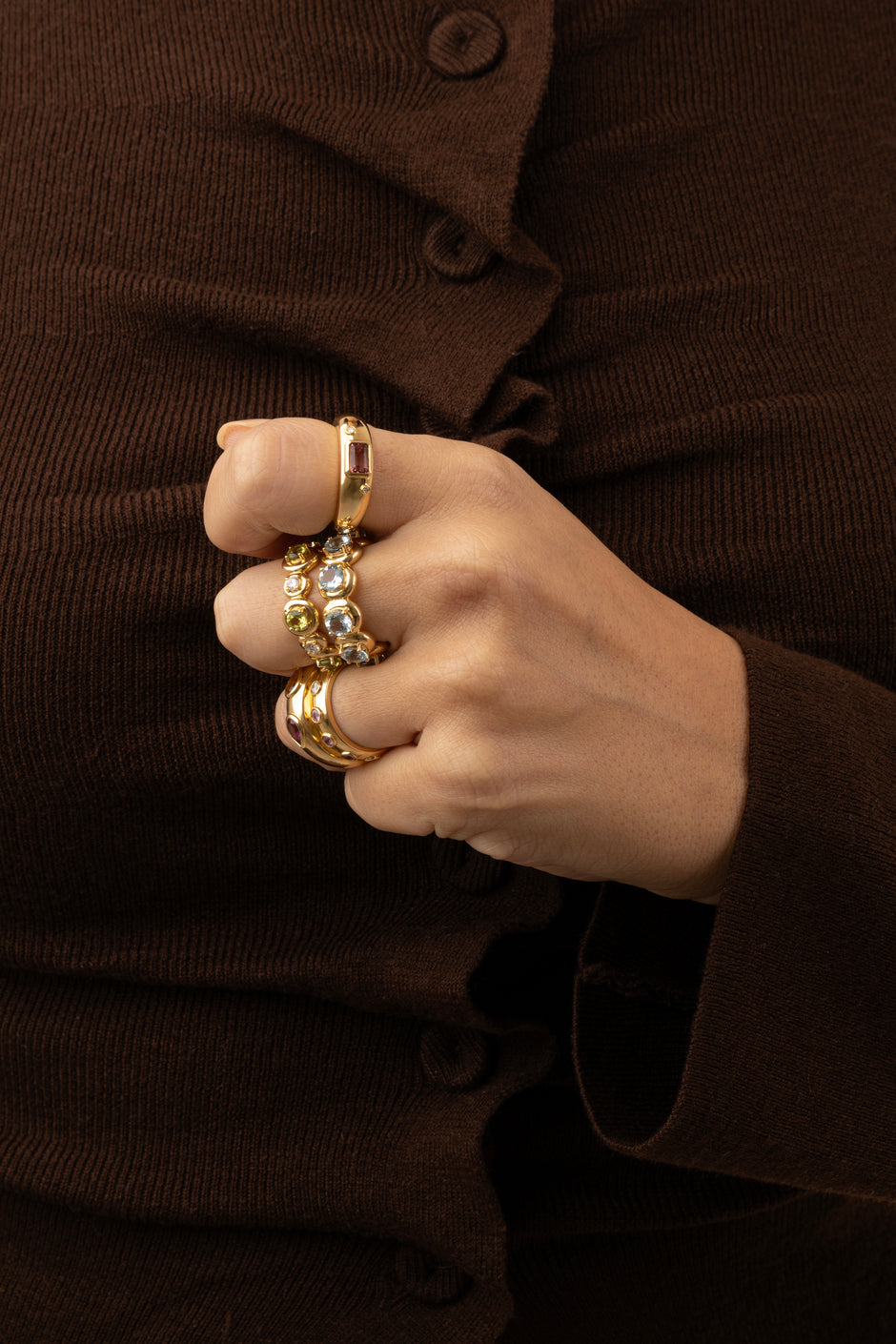 Habibi Rings Shop Unique Gemstone Rings Online - Raïki Jewellery