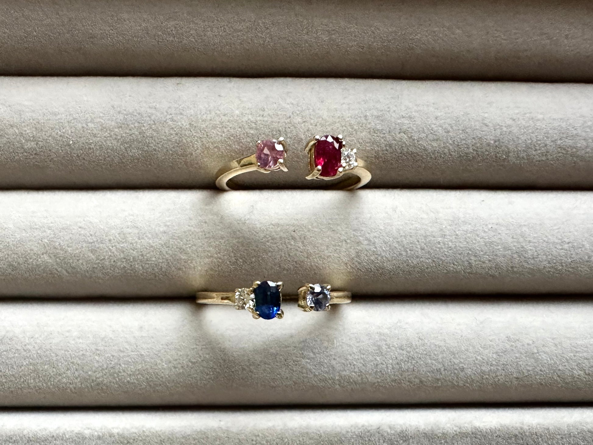 Coloured Ruta Rings Ruts Ring l Handcrafted for a Unique Look | Raïki Jewellery